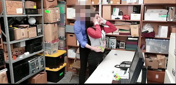  Sophia Leone Blackmailed and Fucked By Mall Officer